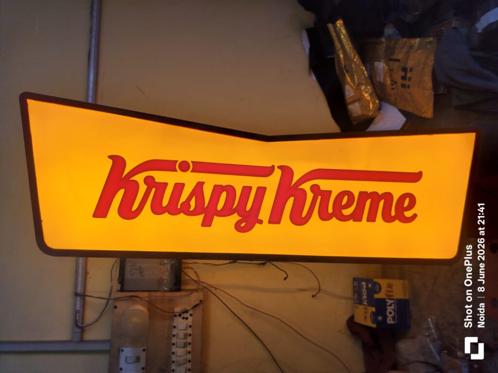 Krispy Kreme LED Signage: A Masterpiece by Radhika Enterprises