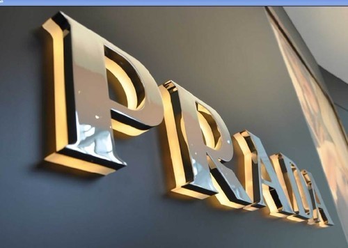 Steel with acrylic sign board