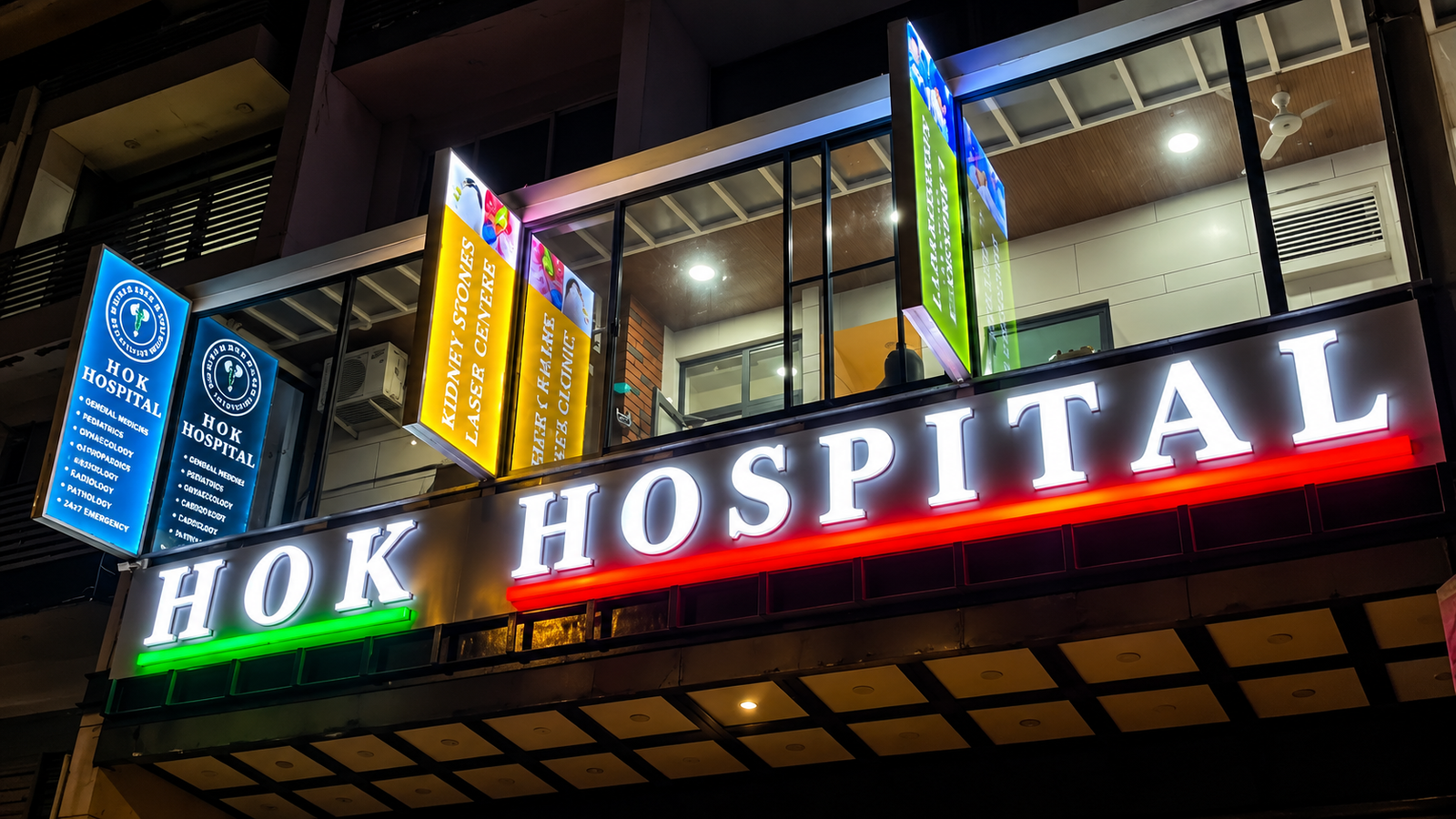 acp led sign board with acrylic chanellium sltter mabnufacturer in delhi