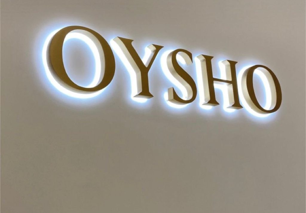 Backlit signage board